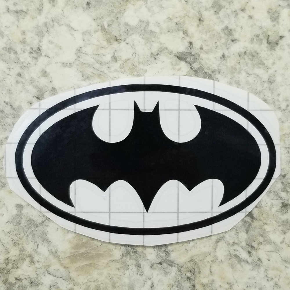 Custom Batman symbol decal